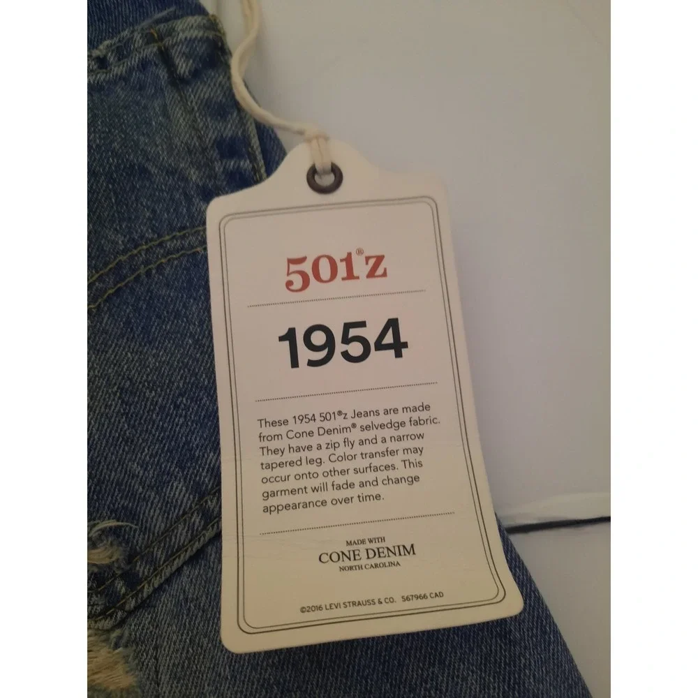 Levis Vintage Clothing LVC 501z XX 1954 28 32 Distressed Jeans New Selvedge Mens - Picture 15 of 15